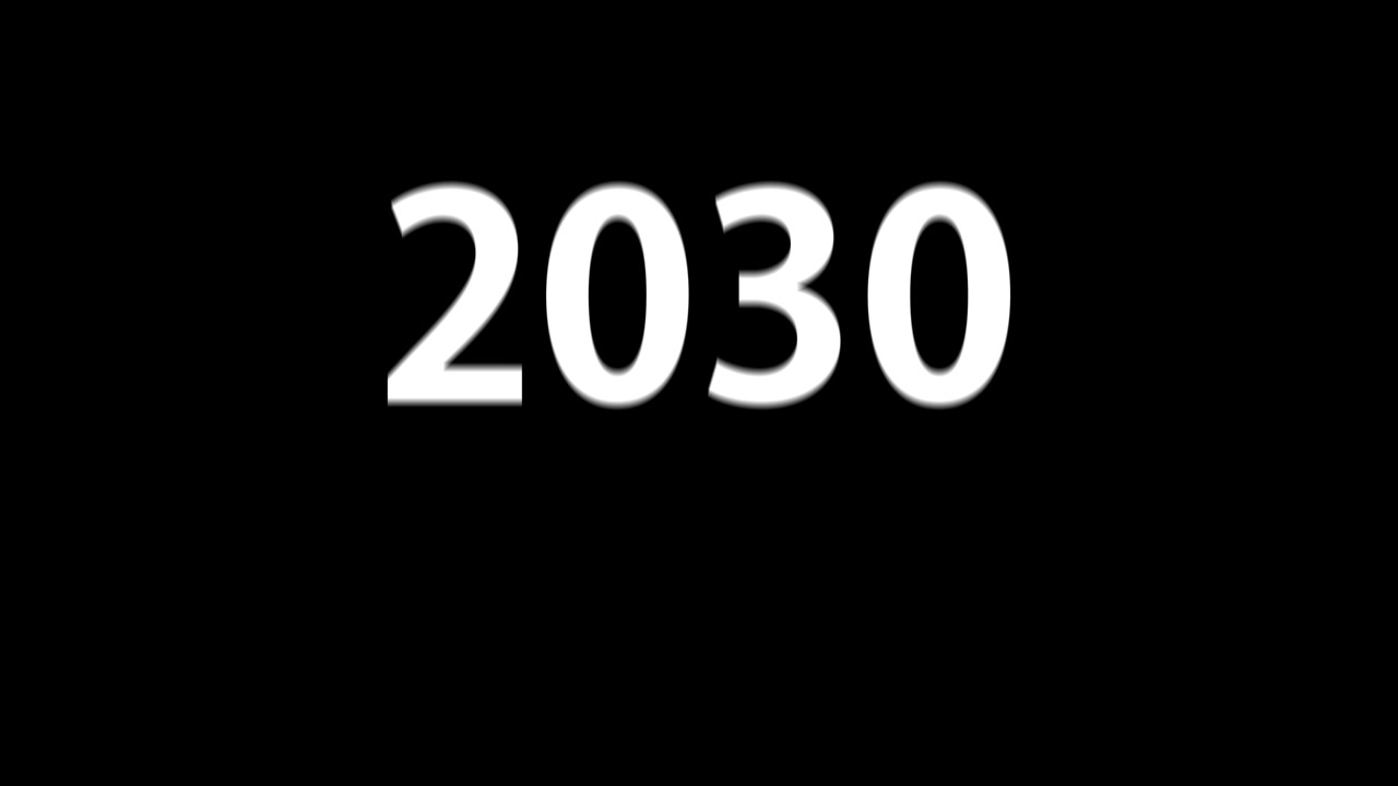2030 animazione di testo motion graphics