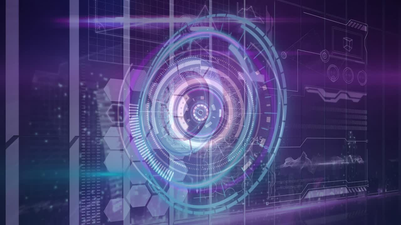 animación de escaneos y procesamiento de datos