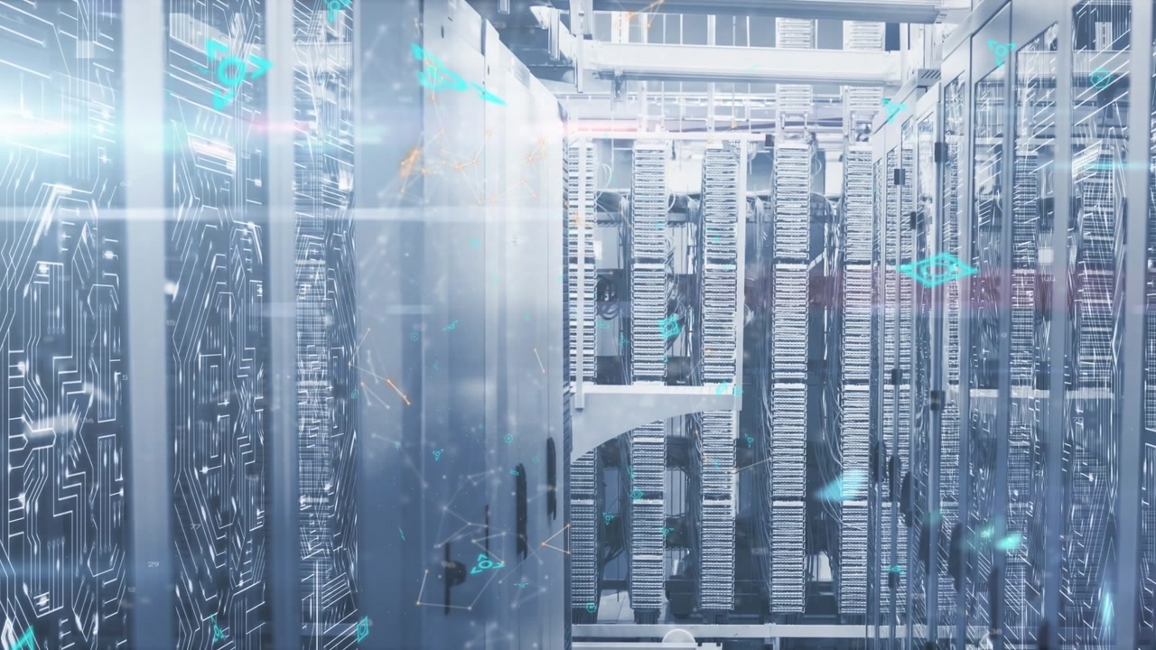 Animation of connections moving over servers