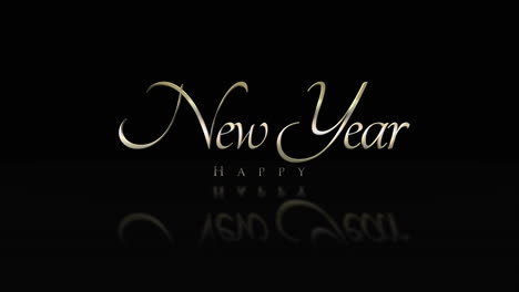 Elegance-style-Happy-New-Year-text-on-black-gradient