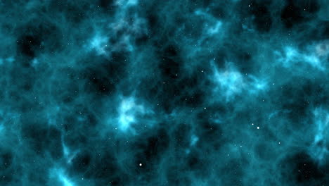 Slow-Space-Stars-Fly-Through-with-Blue-Nebula-Textured-Clouds-in-Background---4K-ProRes