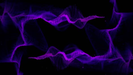 Purple-trails-waving-on-black-background-and-rollback