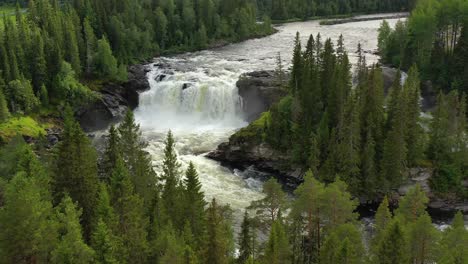 ristafallet waterfall in the western part of jamtland is listed as one of the most beautiful waterfalls in sweden.