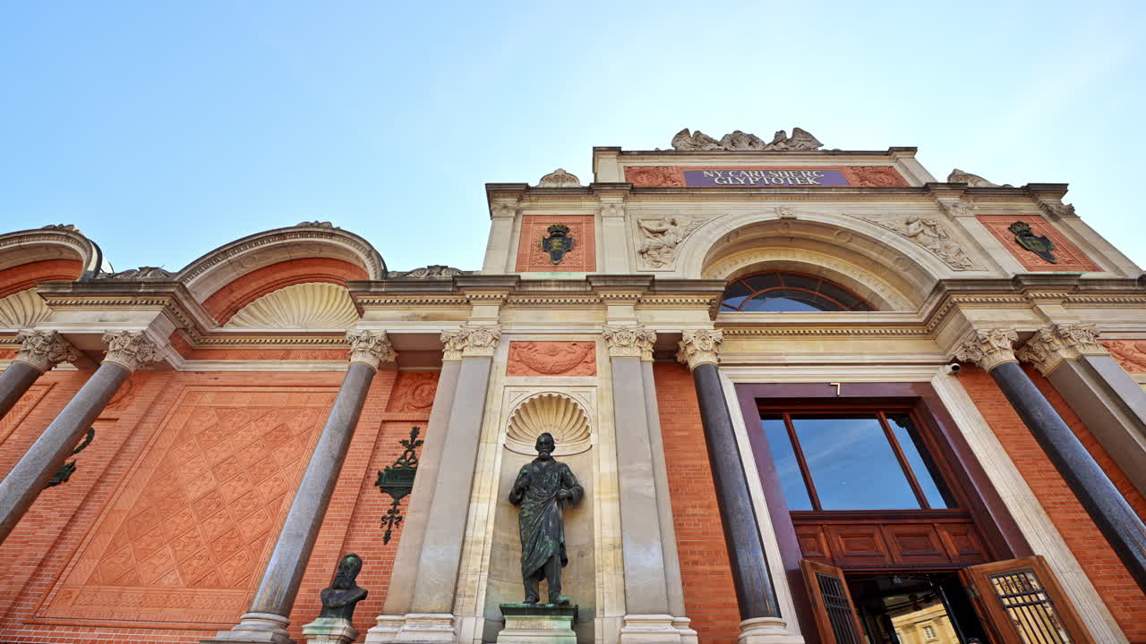 The facade of the Ny Carlsberg Glyptotek art museum in Copenhagen, Denmark