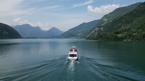 scenic boat trip and cruises in switzerland lake as part of tourism