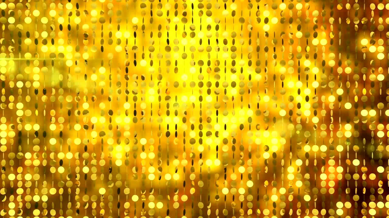 Sequin Gold Flat Pattern Reflective Shine Light Particles Motion Background
