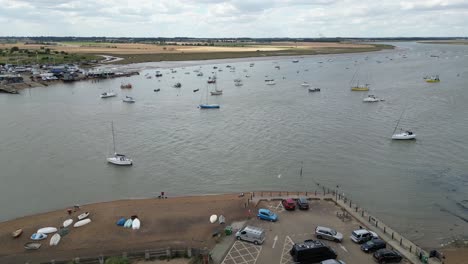 Bawdsey-Manor-Landung-Felixstowe-Suffolk-Drohnen-Luftaufnahme