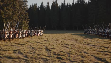 medieval battle reenactment