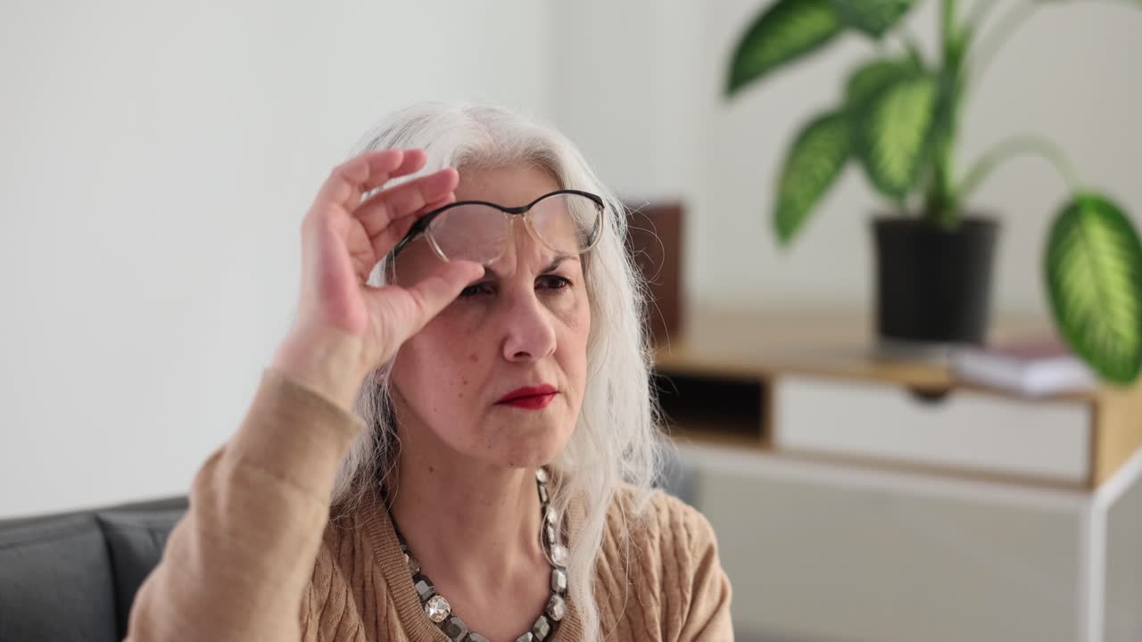 Older woman with glasses