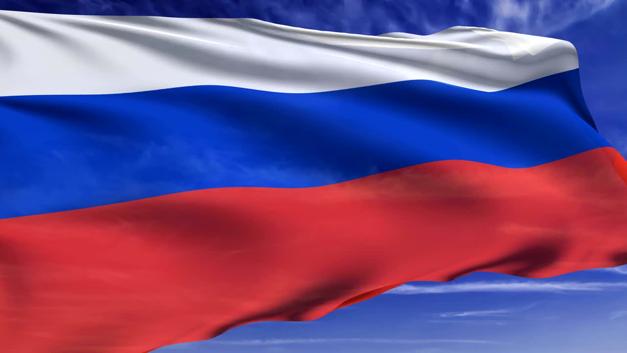 flag of Russian Federation (looping)