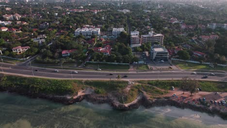 cityscape of masaki, an administrative ward in kinondoni district of the dar es salaam region in tanzania