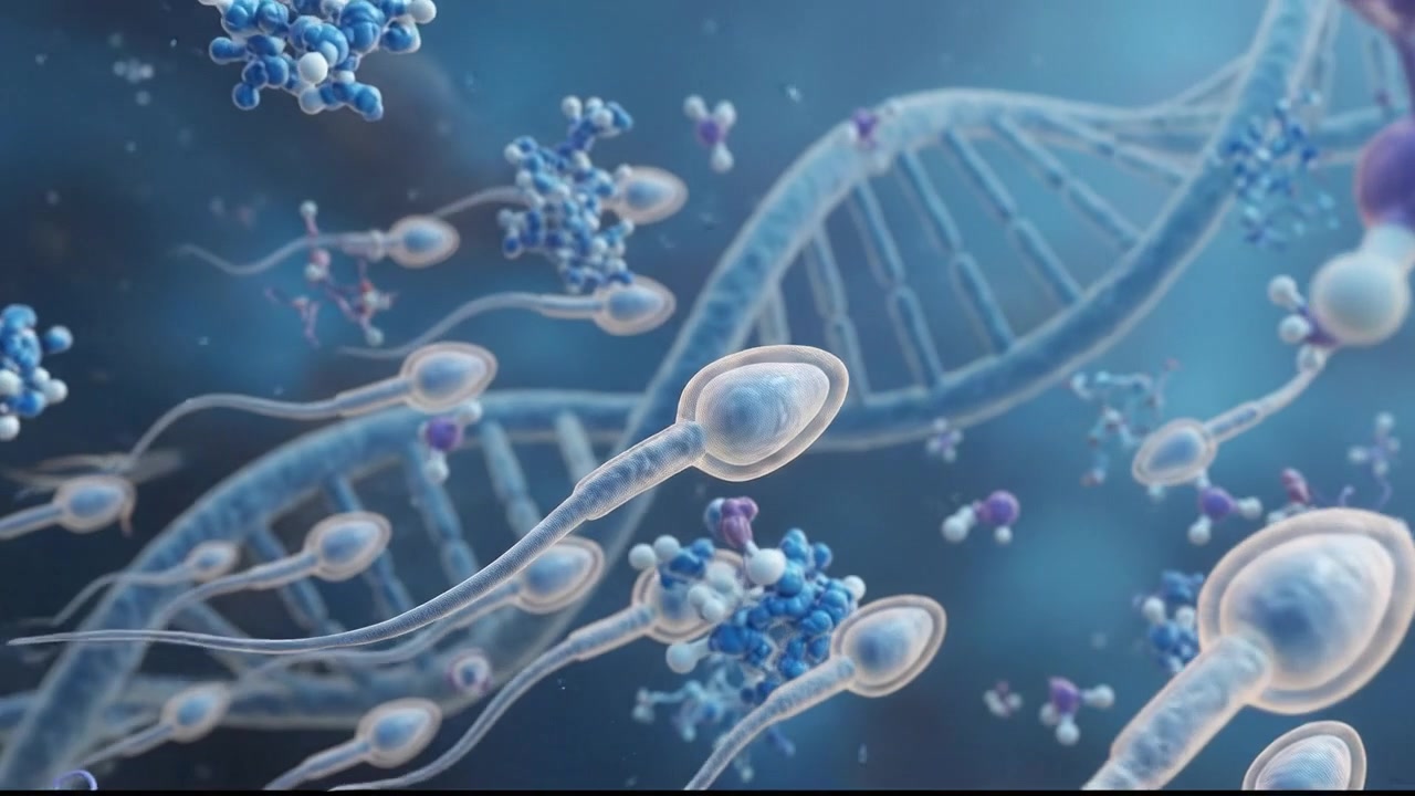 Digital visualization of sperm cells and DNA