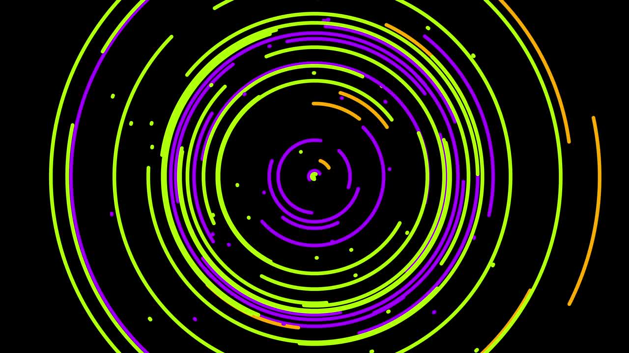 líneas radiales circulares abstractas fondo de movimiento 4k