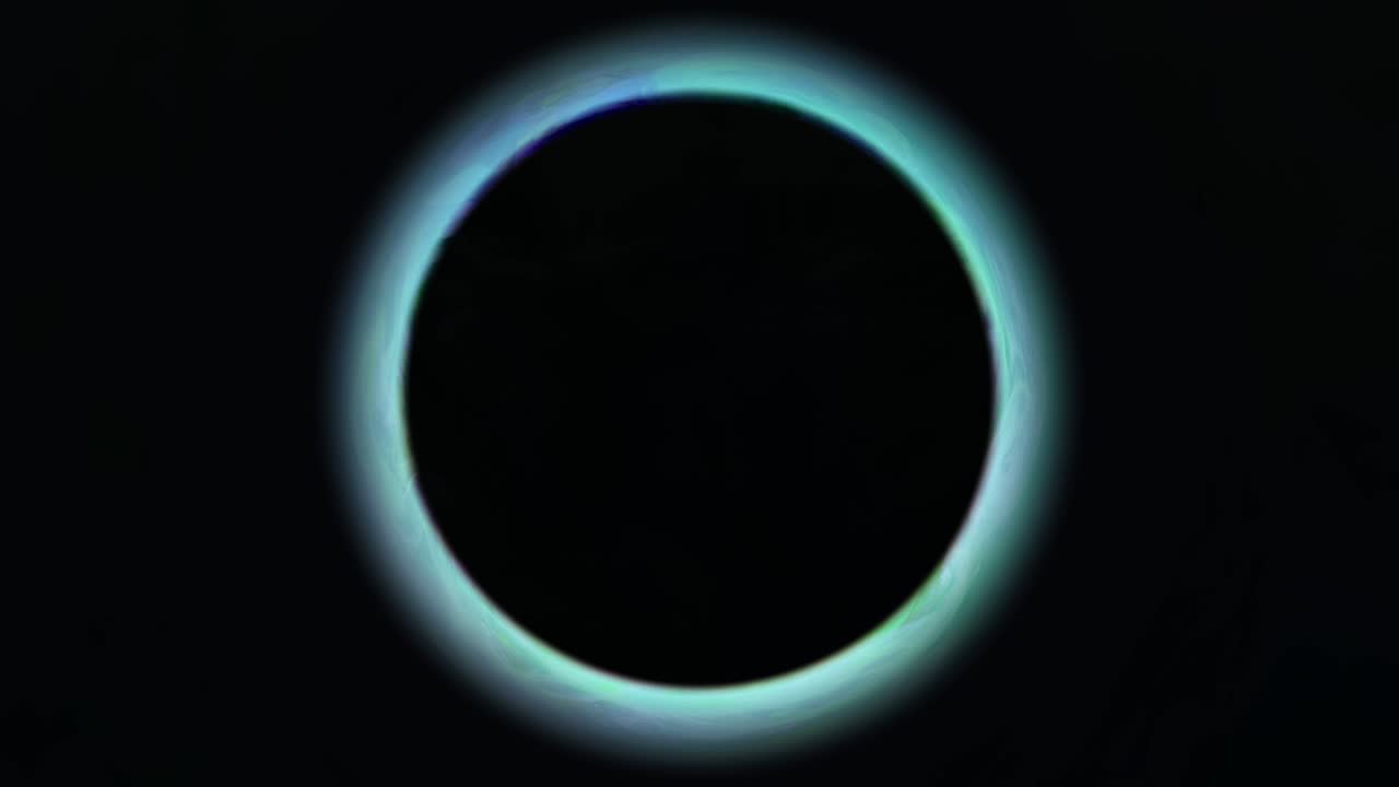 giratorio brillante círculo azul radiación movimiento negro