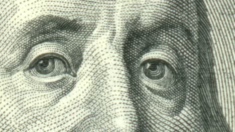 close-up of a one dollar bill