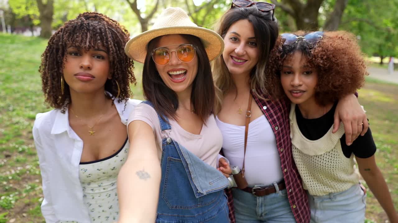 Group of Diverse Women Enjoying Time Together Outdoors