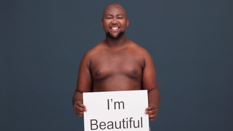 confidence, self love and pride with black man