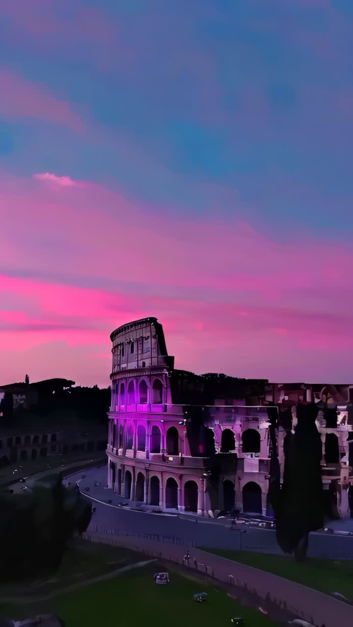 Coliseum or Flavian Amphitheatre, Amphitheatrum Flavium or Colosseo, Rome, Italy