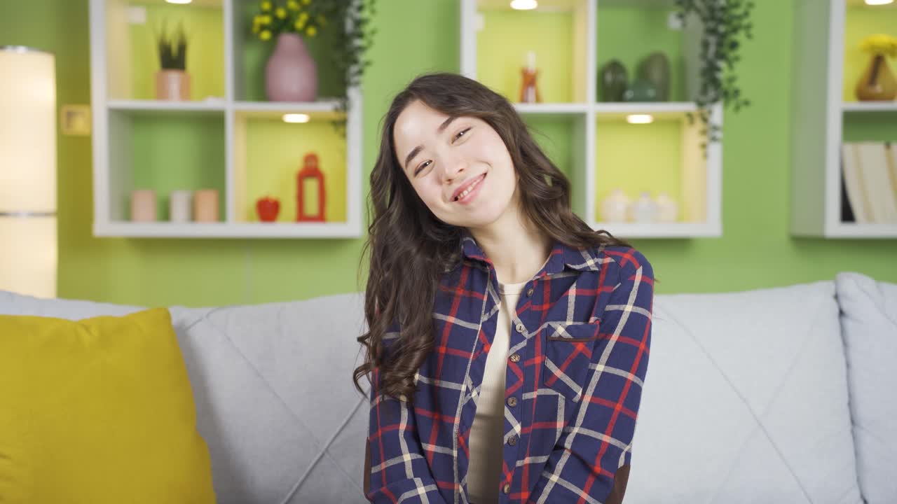 아름답고 매력적인 아시아 젊은 여성.