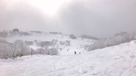 hokkaido-japan, circa:日本 hokkaido 的 niseko 滑雪場的滑雪場