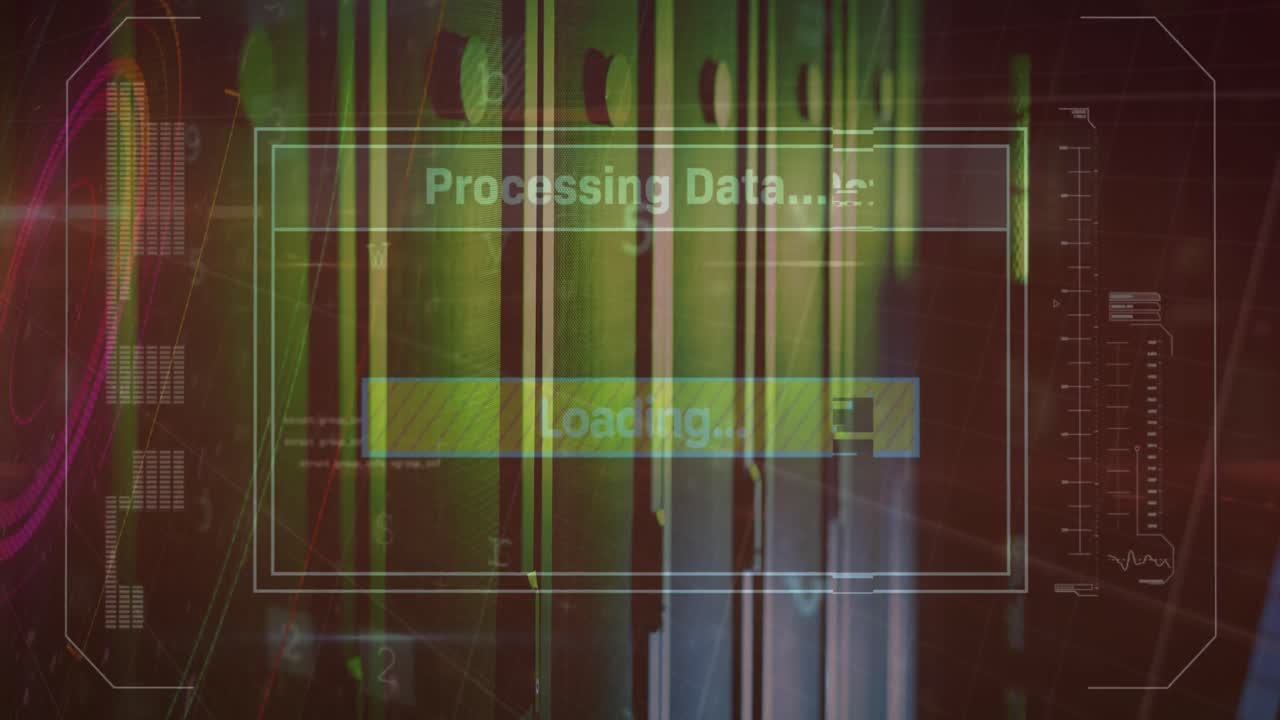animación del cortafuegos y carga sobre los servidores