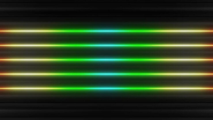 Abstract Neon Christmas Tree