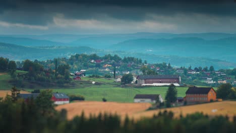 tranquil rural norwegian landscape