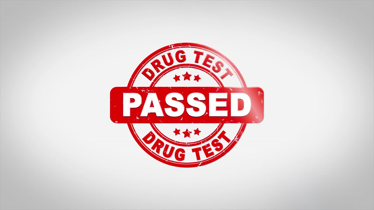 Drug Test Passed Stamp Graphic