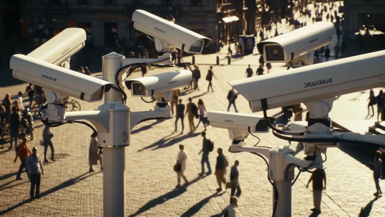 Surveillance Systems in Urban Environments: An Overview of Security Cameras Observing Pedestrian Activity in Busy City Squares