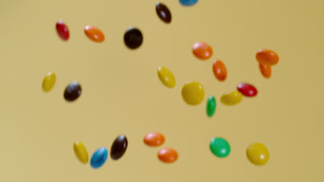 raining chocolate lollies in slow motion