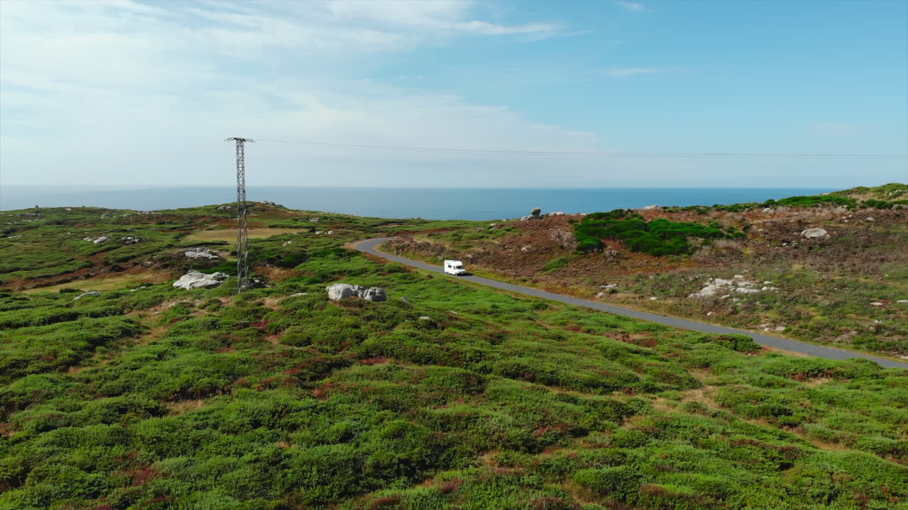 Scenic Coastal Road with Motorhome