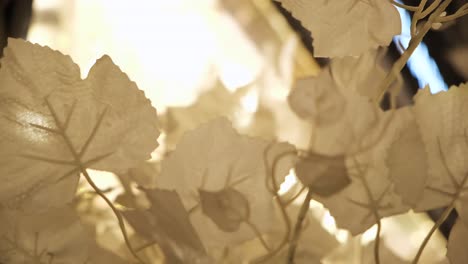 white paper leaves decoration