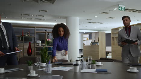 young coworkers in a conference