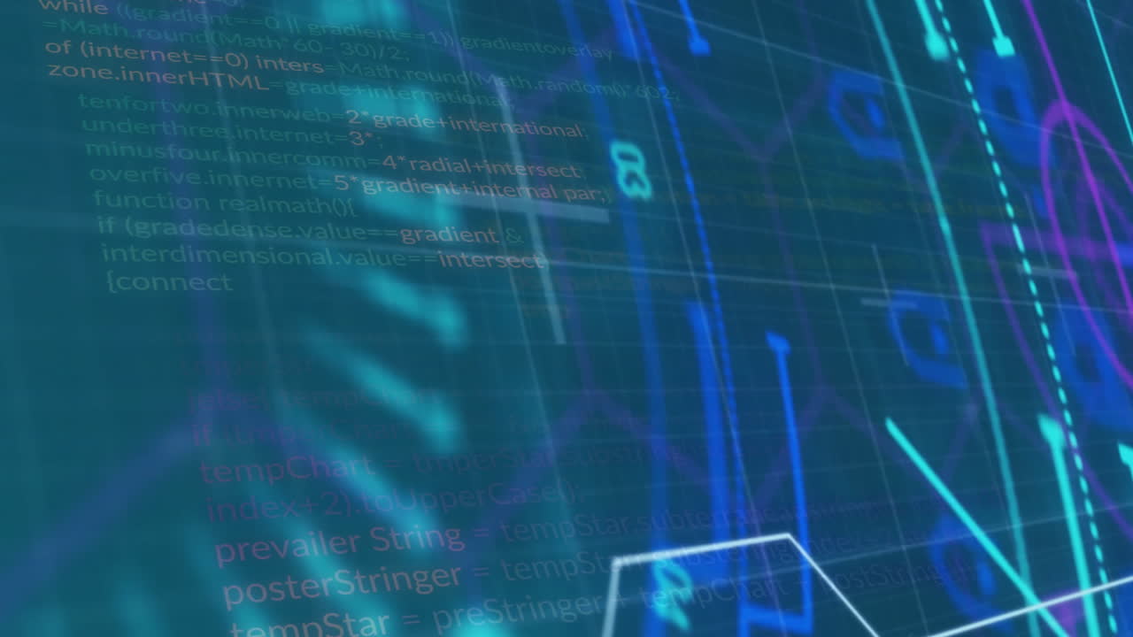 Premium stock video - Programming code and data visualization animation ...