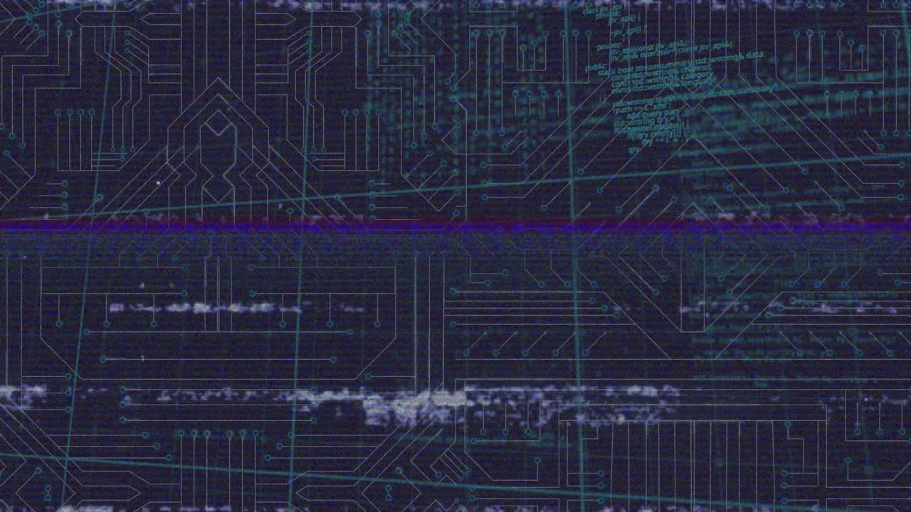 Animation of network of connections over data processing