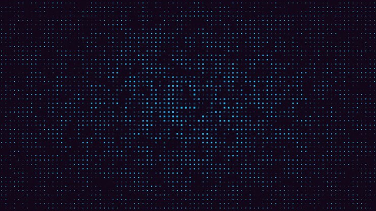 Motion retro pixel on abstract background 1