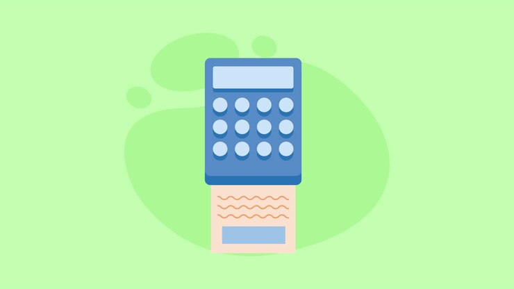 Calculator and Receipt Image