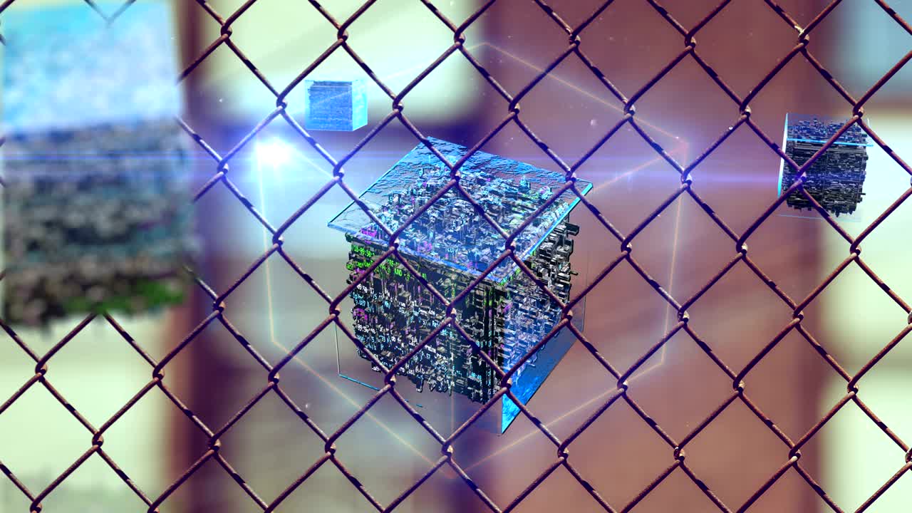 블록체인 암호화폐 배경 개념 4k