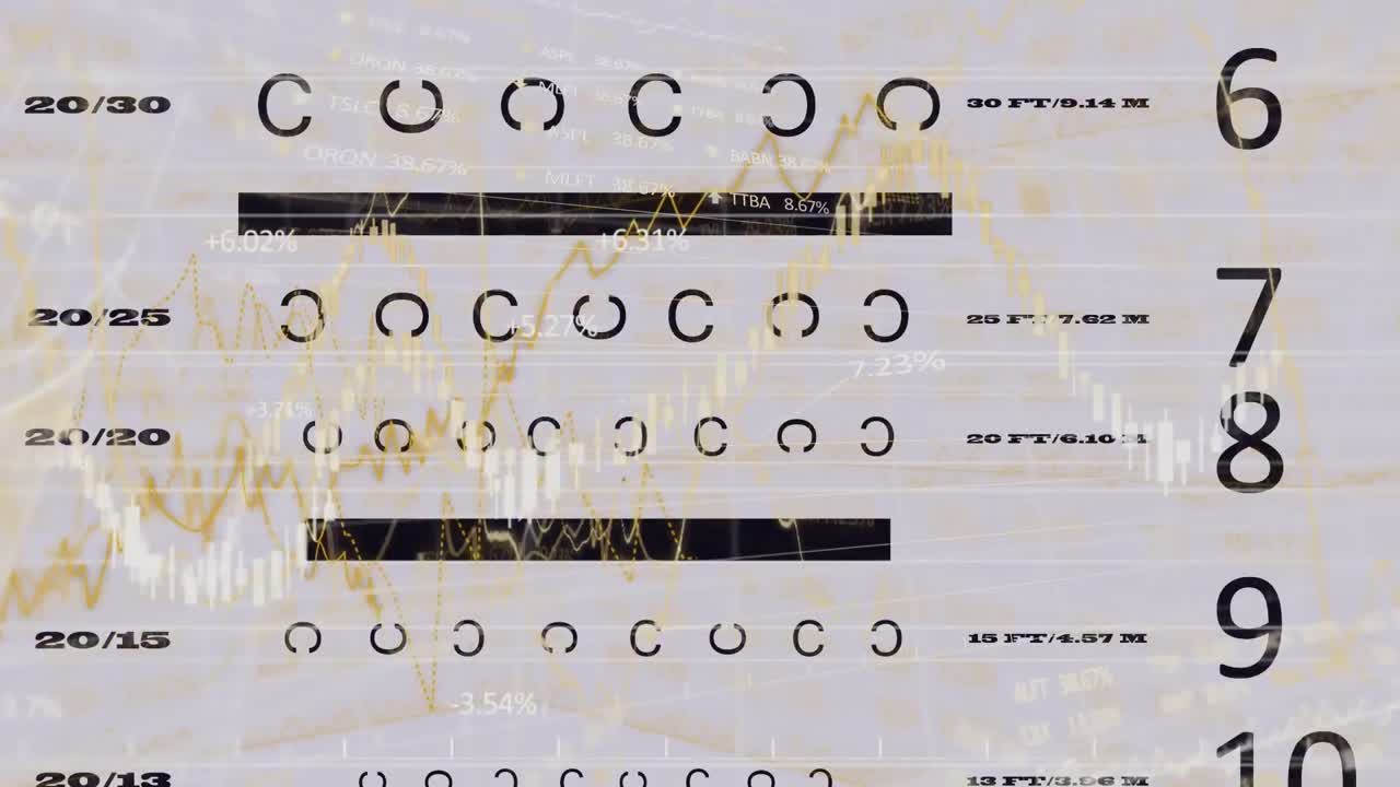 animación del procesamiento de datos sobre formas