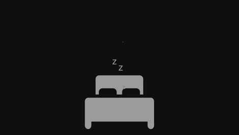 animation sleeping concept