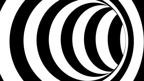 black and white striped tunnel, psychedelic abstraction, 3d rendering computer generation backgorund