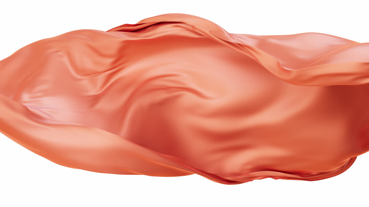 fondo de tela de onda lisa con canal alfa, renderización en 3d.