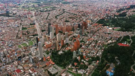 Panoramic-View-of-El-Poblado,-Medellín,-Antioquia,-Colombia