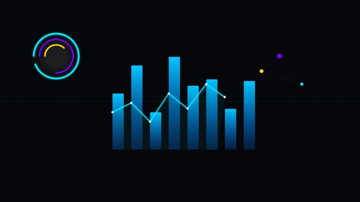 Visualizzazione dati con grafico a barre animato e grafico a linee