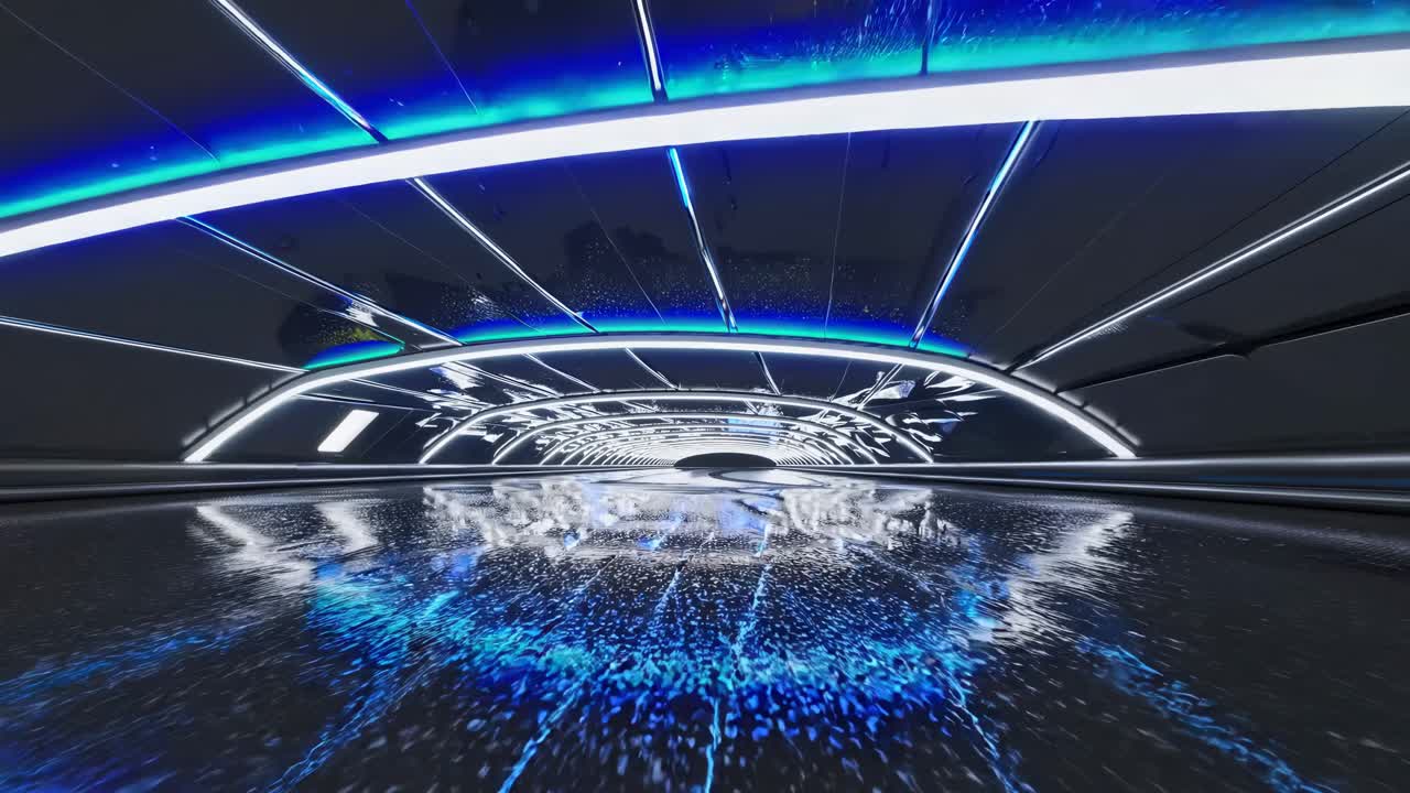 Futuristic Tunnel Interior