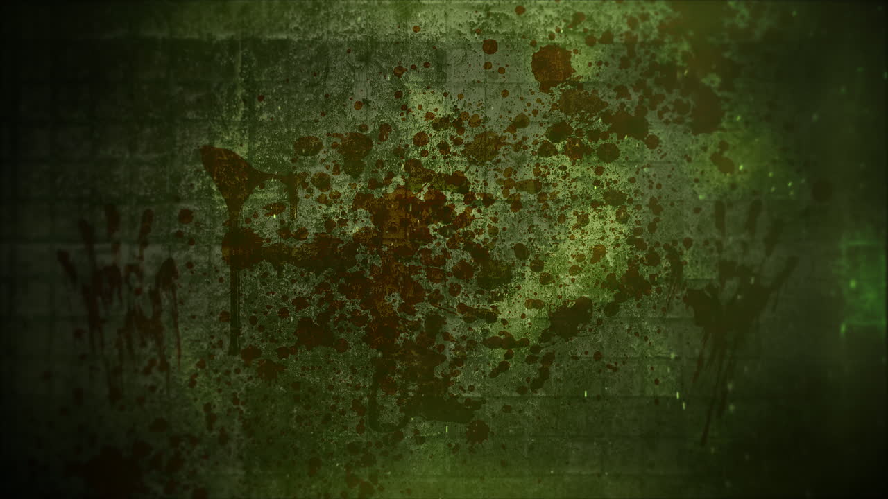 fondo de terror místico con sangre oscura y cámara de movimiento 9
