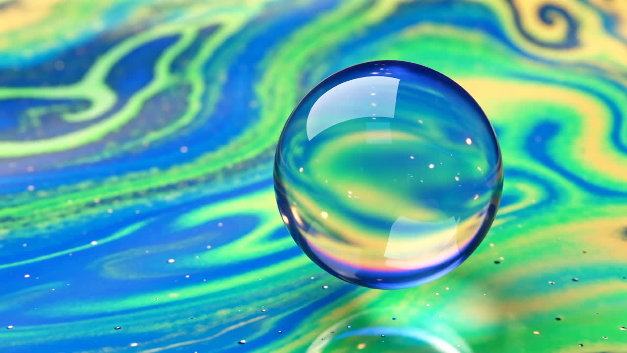 A sphere on an abstract background