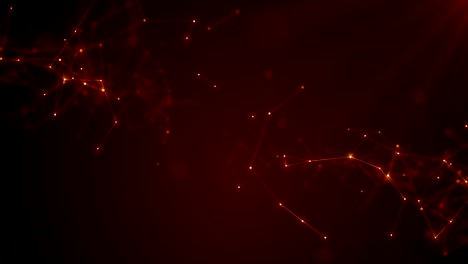 plexus abstracto de red títulos de tecnología ciencia de fondo bucle