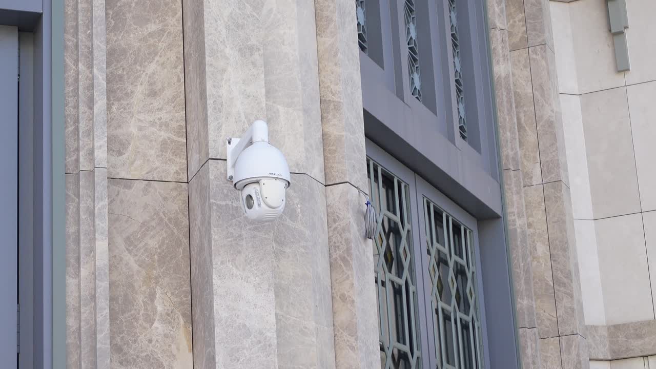 Security Camera on Building Exterior