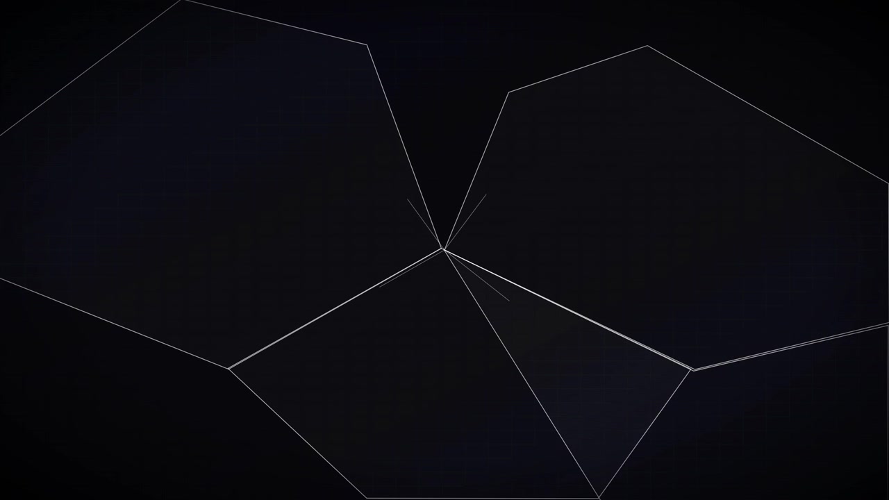 Abstract Geometric Lines Moving on Dark Background